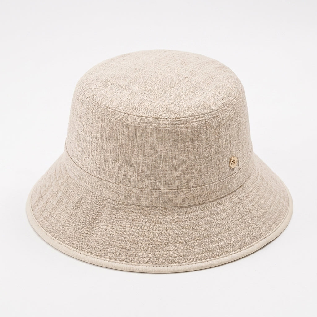 Elnpvieh™ Cotswold Soft-Bucket Hat – Women's Textured Cotton Blend Packable Vacation & Everyday Hat