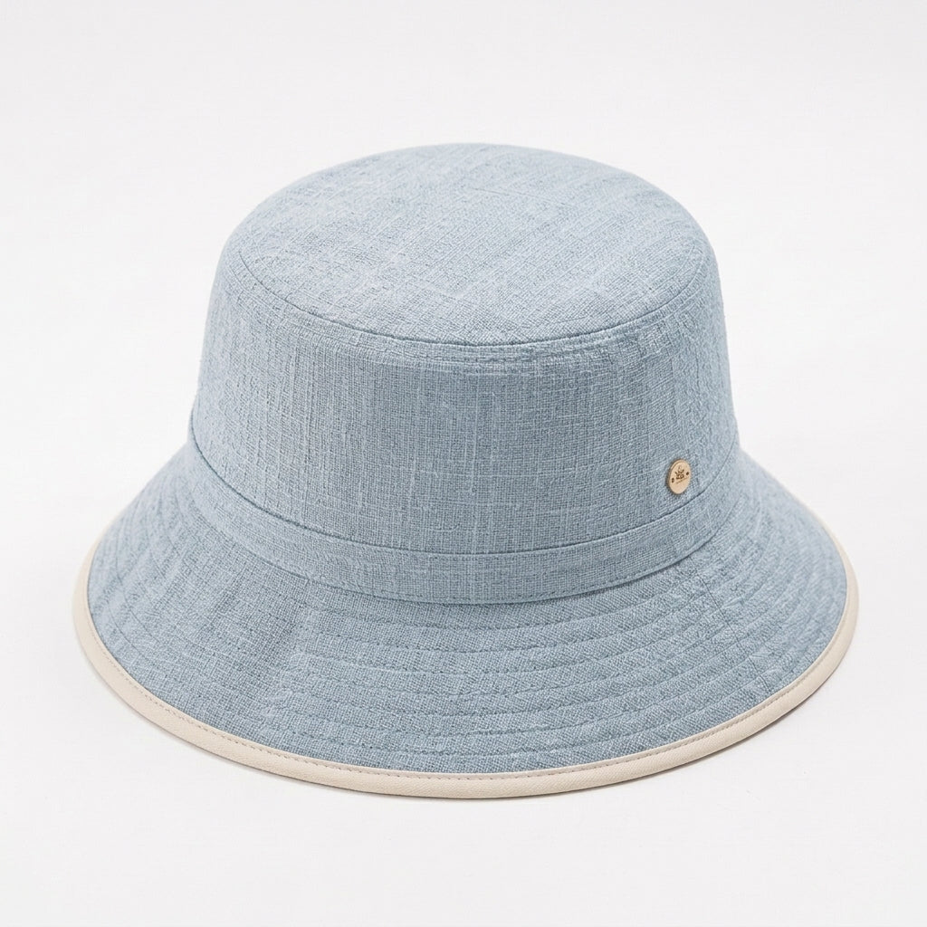Elnpvieh™ Cotswold Soft-Bucket Hat – Women's Textured Cotton Blend Packable Vacation & Everyday Hat