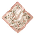 Elnpvieh™ Rosewick Garden Silk Scarf – 35 in Women's Floral Square Scarf, Hair Wrap, Headscarf & Waist Scarf